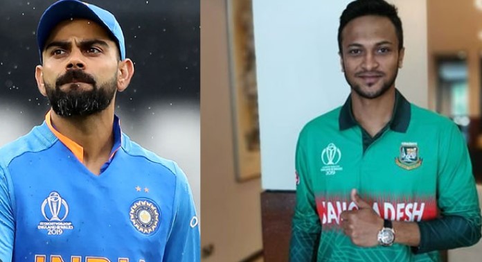 এইমাত্র পাওয়াঃ সাকিবের ঘাড়ে নিঃশ্বাস ফেলল বিরাট কোহলি
