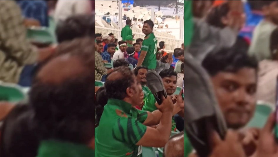 ফেসবুক লাইভে এসে নিজের গালে জুতা মেরে স্টেডিয়াম ছাড়লেন দর্শক
