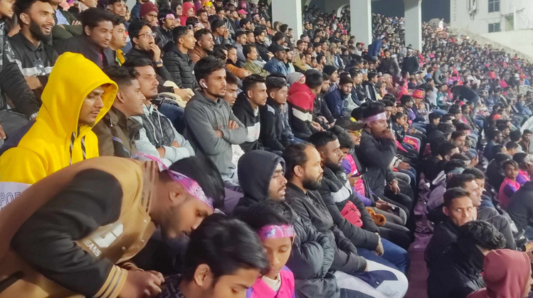 বিপিএলেও দর্শকে মাতোয়ারা সিলেটের গ্যালারি