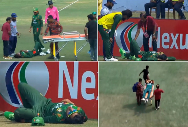 মুস্তাফিজের পর স্ট্রেচারে করে মাঠ ছাড়লেন জাকের আলী, ইনজুরিতে সৌম্য সরকার