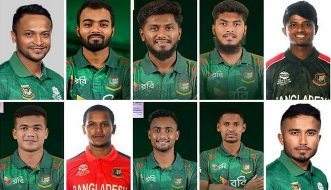 টি-টোয়েন্টি বিশ্বকাপের জন্য বাংলাদেশের ১৫ সদস্যের দল ঘোষণা