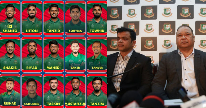 দুই পরিবর্তন এনে টি-টোয়েন্টি বিশ্বকাপের জন্য নতুন করে বাংলাদেশের দল ঘোষণা