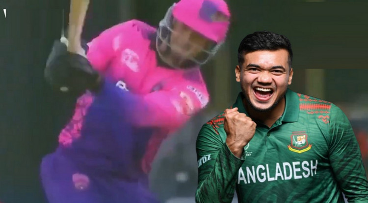 বিশাল ছক্কায় ২৩৩ স্ট্রাইক রেটে ব্যাটিং করে আজ যত রান করলেন তাসকিন