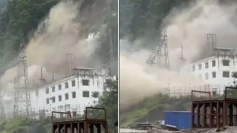 এইমাত্র পাওয়া: ভয়াবহ ভূমিধসে ভারতে গুঁড়িয়ে গেল তিস্তা বাঁধ জলবিদ্যুৎ কেন্দ্র