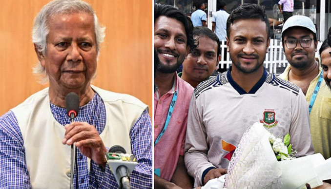 অবশেষে সাকিবের বিষয়ে মুখ খুললেন প্রধান উপদেষ্টা ডা: মুহাম্মদ ইউনূস