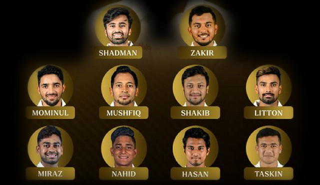 দুই পরিবর্তন নিয়ে দক্ষিণ আফ্রিকার বিপক্ষে দ্বিতীয় টেস্টের জন্য বাংলাদেশের শক্তিশালী একাদশ ঘোষণা