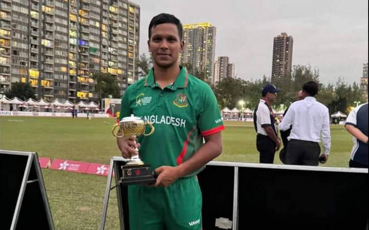 ঝড়ো ব্যাটিংয়ে ৩৮ বলে ১৩৭ রান, বিসিবি থেকে দারুন সুখবর পেলেন সাইফউদ্দিন