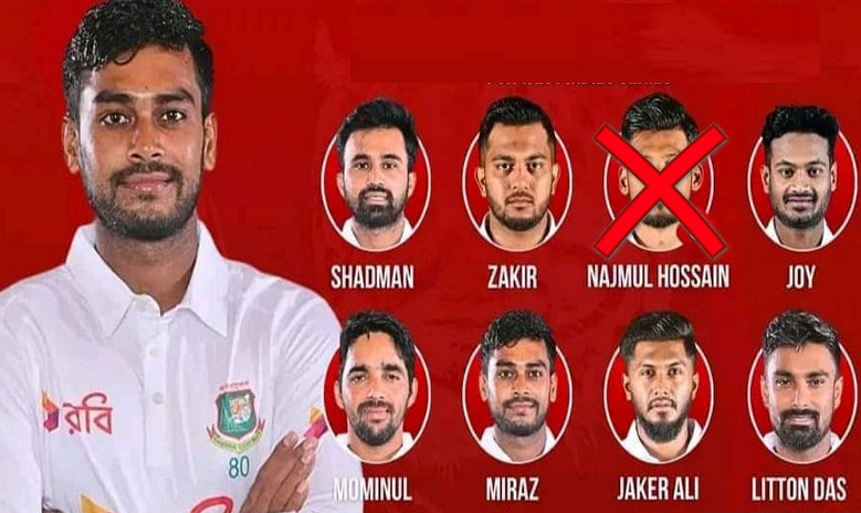 ৪ পরিবর্তন নিয়ে ওয়েস্ট ইন্ডিজের বিপক্ষে প্রথম টেস্টে ম্যাচের জন্য বাংলাদেশের শক্তিশালী একাদশ ঘোষণা