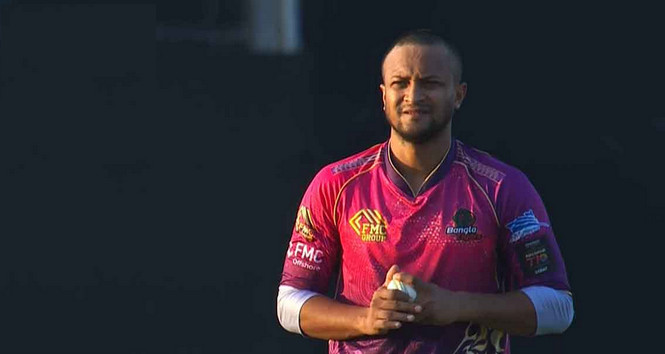 সাকিবের ঝড়ো ব্যাটিং শেষ হলো বাংলা টাইগার্সের ম্যাচ, দেখেনিন ফলাফল