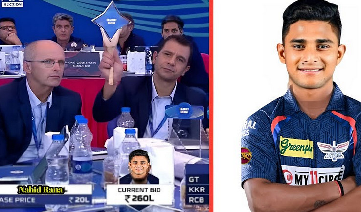আইপিএল নিলামে ঝড় তুলে ৫ কোটি রুপিতে দল পেলেন নাহিদ রানা