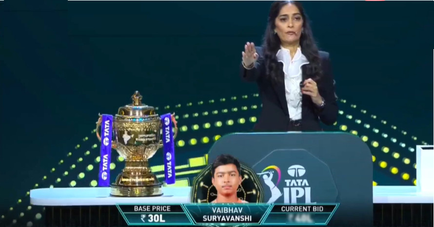 IPL নিলাম: ইতিহাস গড়ে ১৩ বছর বয়সে আইপিএলে দল পেলেন বৈভব সূর্যবংশী