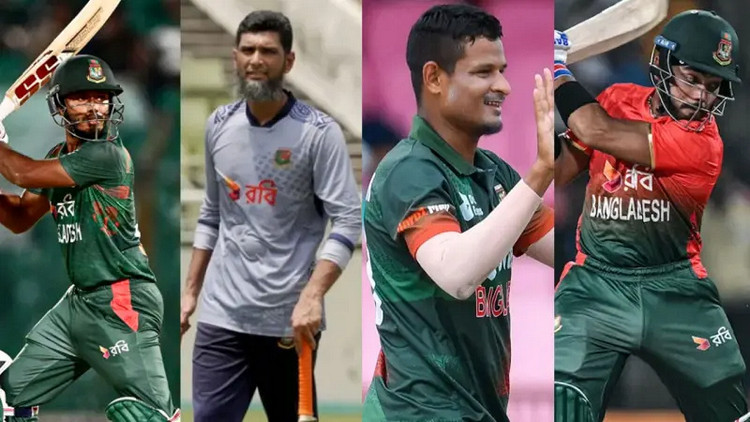 চার তারকা ক্রিকেটার ছাড়াই ওয়ানডে সিরিজের দল ঘোষণা করলো বাংলাদেশ