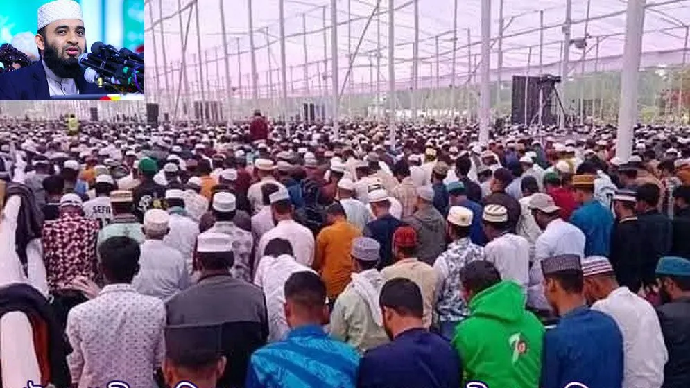 পটুয়াখালীতে আজহারীর তাফসির মাহফিলে লাখো মানুষের ঢল