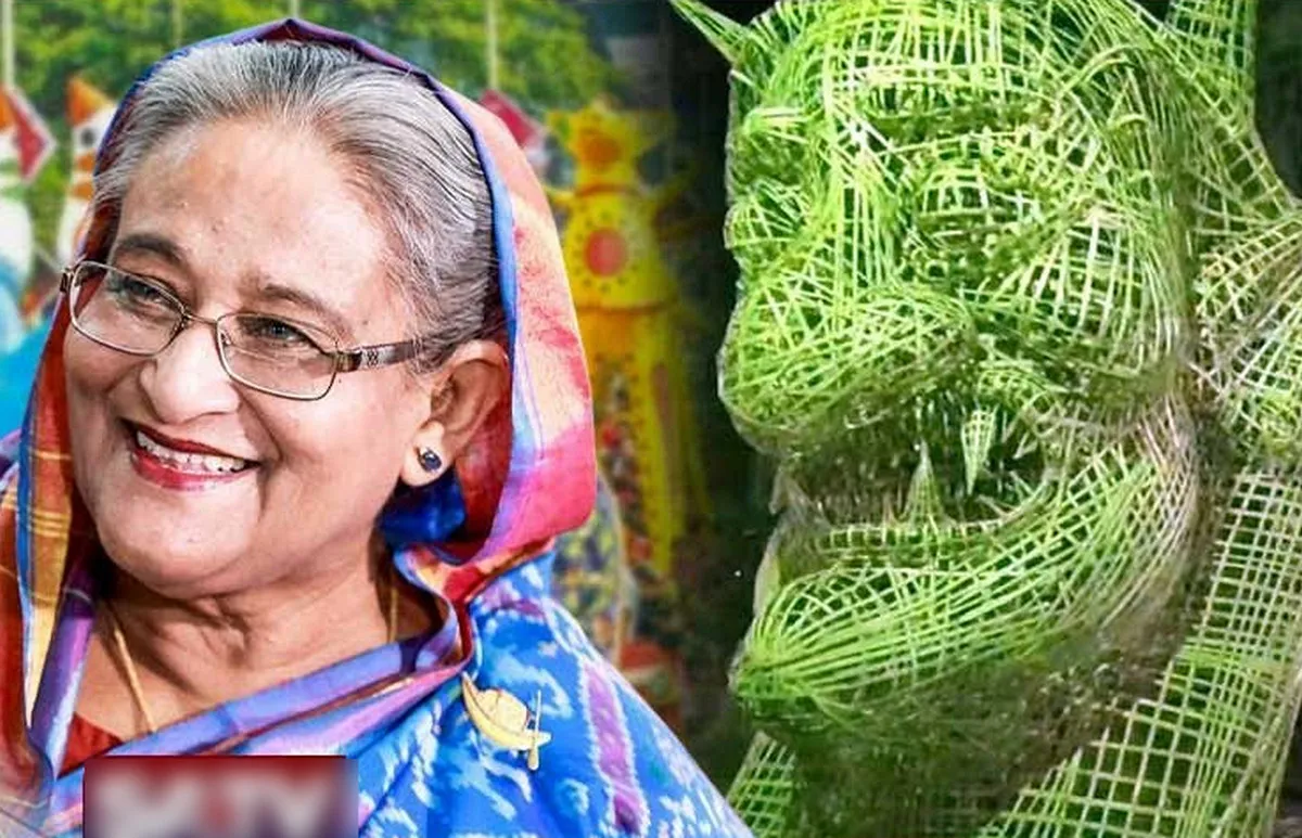 চারুকলায় সাজানো হচ্ছে শেখ হাসিনাকে
