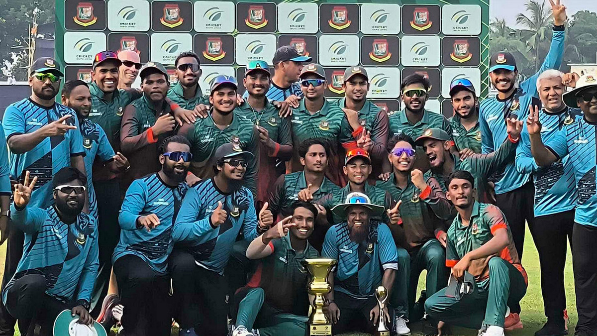 দক্ষিণ আফ্রিকা ইমার্জিংকে হারিয়ে ওয়ানডে সিরিজ জিতলো বাংলাদেশ