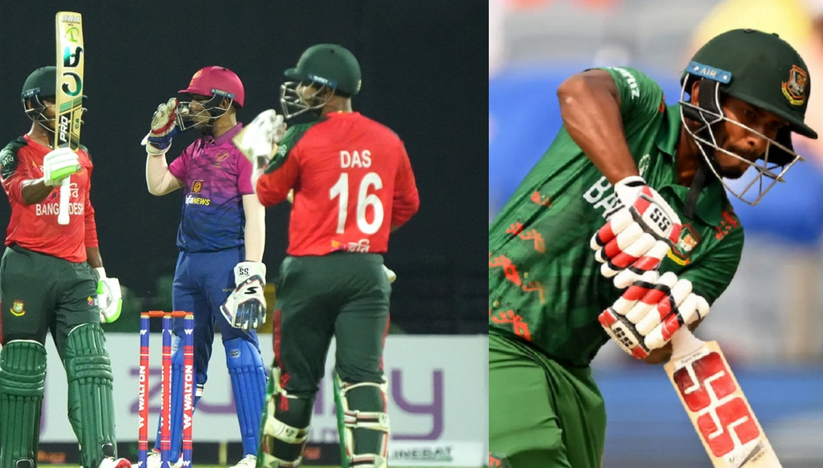 জাকির, হৃদয় ও তামিমের ঝড়ো ব্যাটিংয়ে বাংলাদেশের রানের পাহাড়
