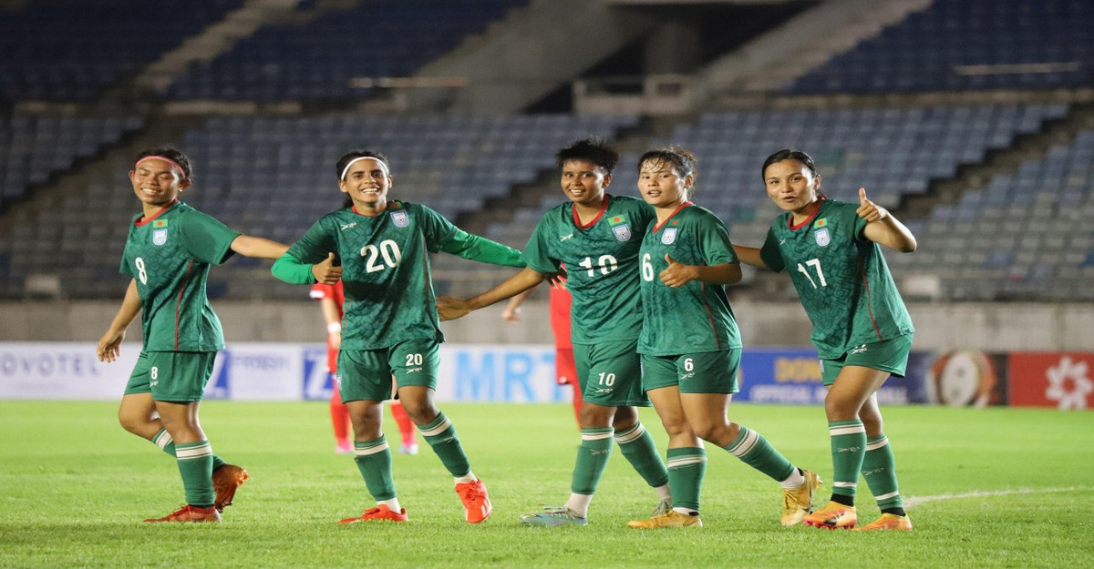 ঋতুপর্ণার জোড়া গোল, নারী এশিয়া কাপে প্রথমবার বাংলাদেশ