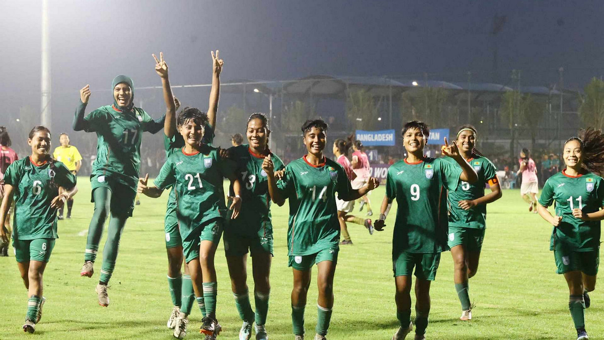 সাফ নারী অনূর্ধ্ব-২০: পয়েন্ট টেবিল দাপট, শিরোপার দৌড়ে বাংলাদেশ
