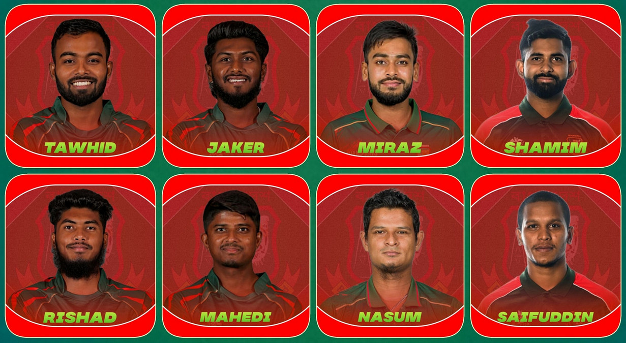 বাংলাদেশ-পকিস্তান টি-২০ সিরিজ: ১৬ সদস্যের দল ঘোষণা করলো বিসিবি