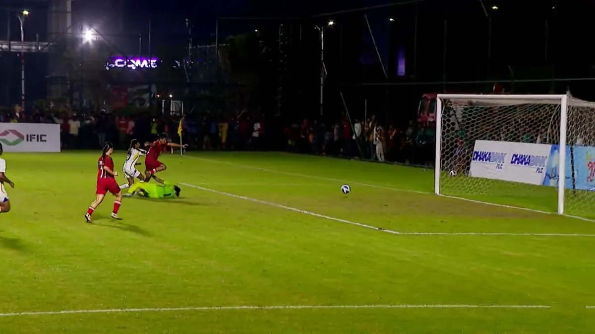 বাংলাদেশ বনাম শ্রীলঙ্কা: ৮৬ মিনিটে গোল, ৯০ মিনিটের খেলা শেষ