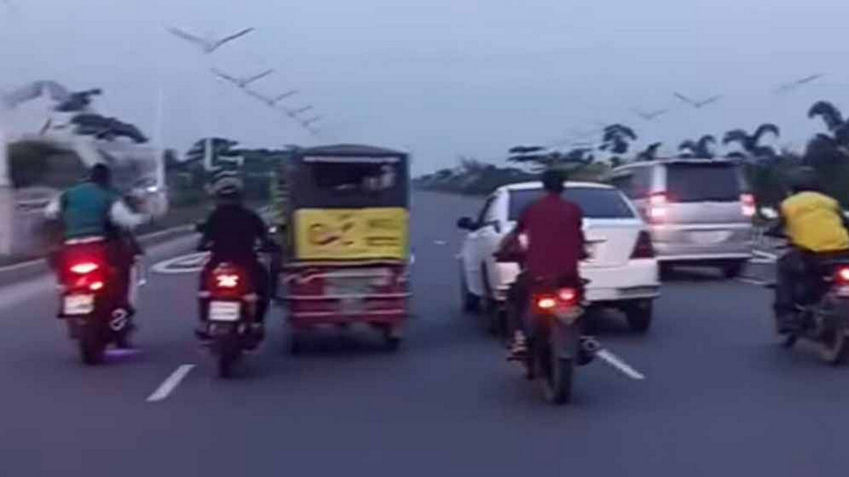 ৩০০ ফিটের ভাইরাল ভিডিও: ছিনতাই নয়, জানাল পুলিশ