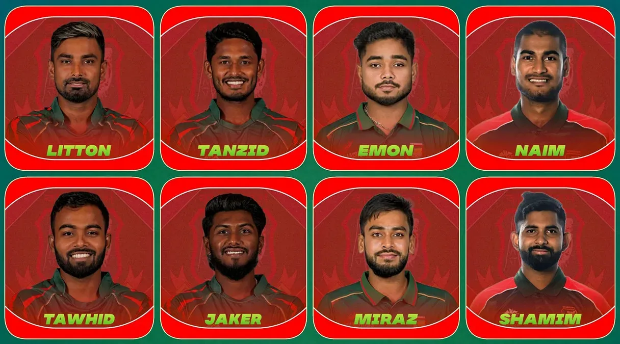 এশিয়া কাপ ২০২৫: বাংলাদেশের ১৫ সদস্যের স্কোয়াড চূড়ান্ত
