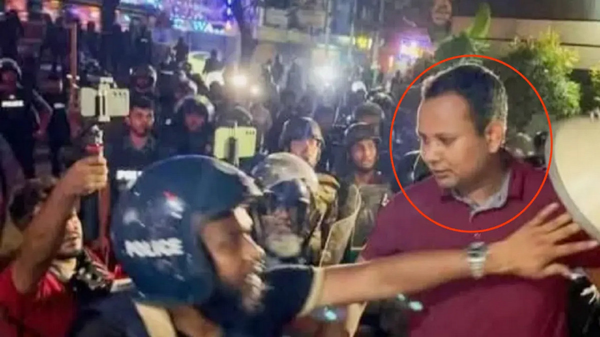 জানা গেল লাল টি-শার্ট পরা সেই যুবকের পরিচয়