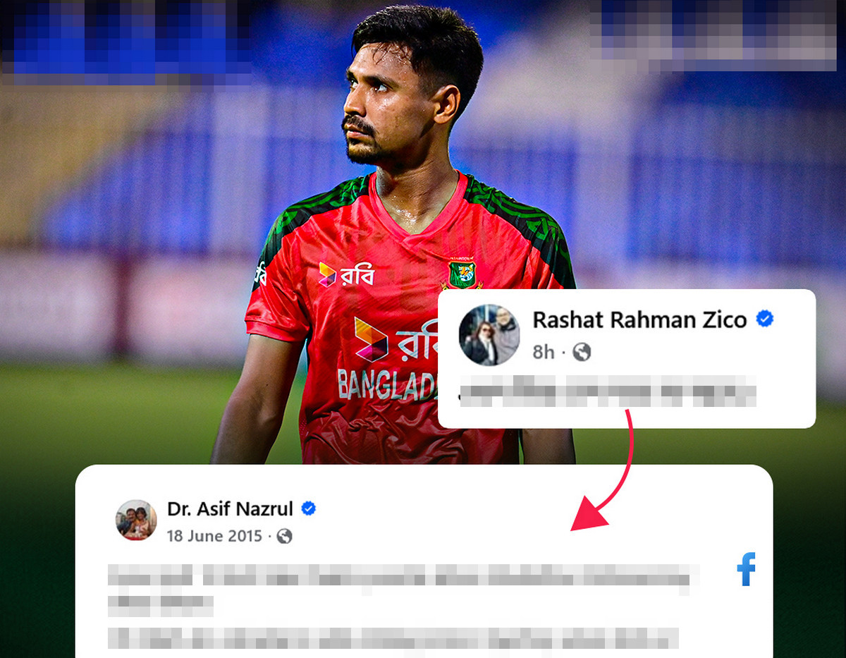 মুস্তাফিজকে নিয়ে করা উপদেষ্টা আসিফ নজরুলে ফেসবুক পোস্ট ভাইরাল
