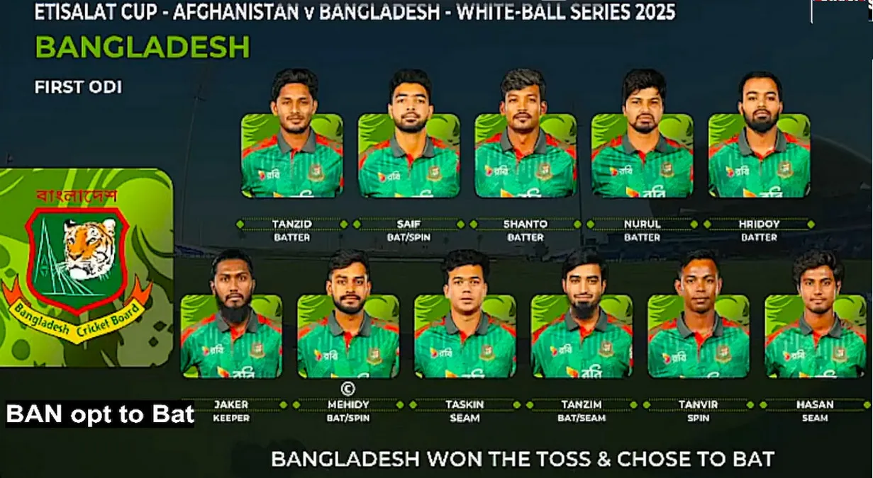 বাংলাদেশ বনাম ওয়েস্ট ইন্ডিজ: দ্বিতীয় ওয়ানডের রণকৌশল ও একাদশে এক পরিবর্তন