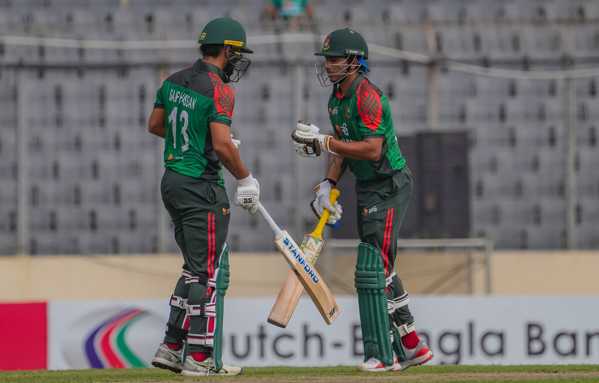 বাংলাদেশ বনাম ওয়েস্ট ইন্ডিজ: সাইফ ও সৌম্যের ফিফটি, সরাসরি দেখুন এখানে (Live)