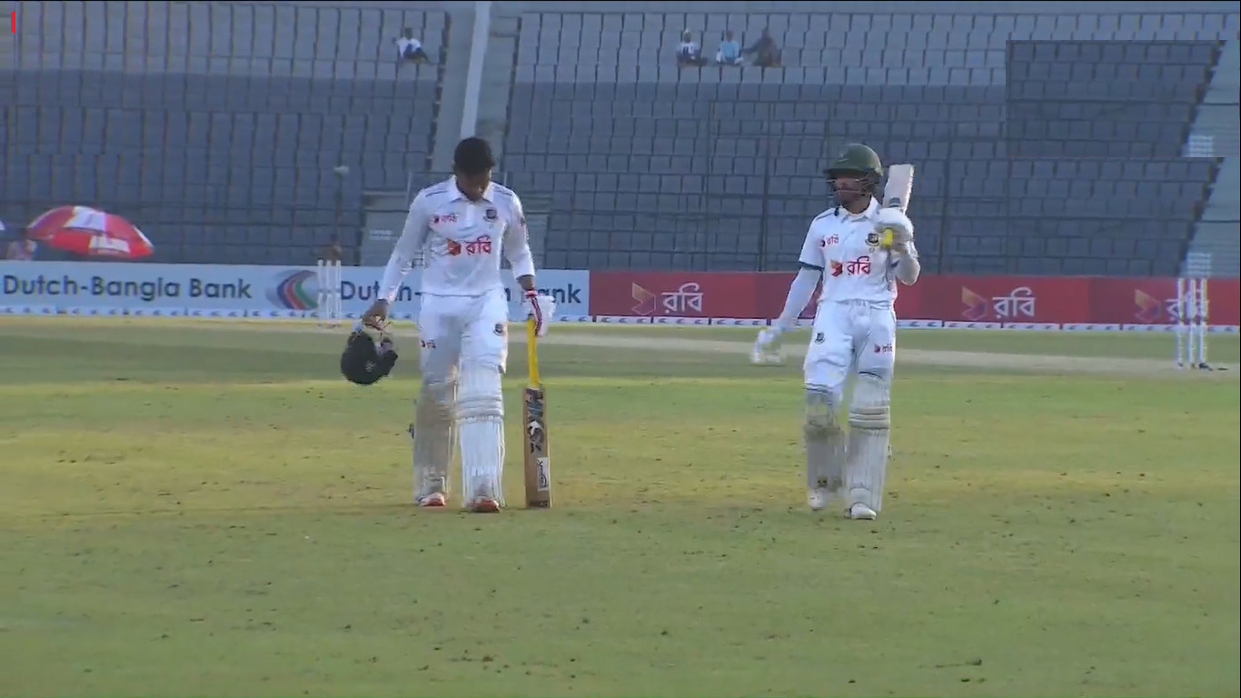বাংলাদেশ বনাম আয়ারল্যান্ড দ্বিতীয় দিন শেষ: জয়ের ১৬৯, সাদমান ও মুমিনুলের ফিফটি