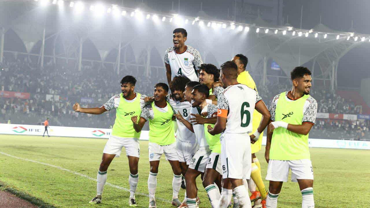 বাংলাদেশ বনাম নেপাল: লস টাইমে গোল, অবিশ্বাস্য ভাবে শেষ ম্যাচ, জানুন ফলাফল