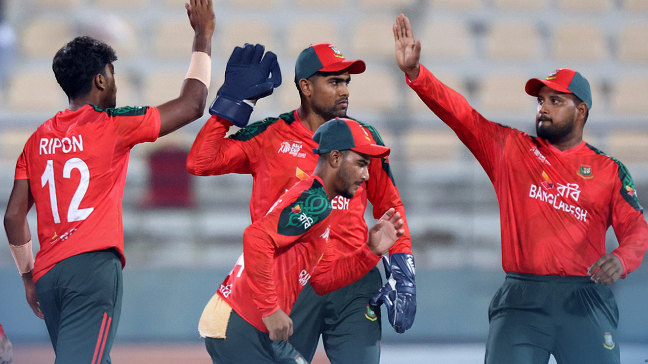 এশিয়া কাপ রাইজিং স্টারস: সেমিফাইনালে এক পা বাংলাদেশের, জানুন পয়েন্ট টেবিল