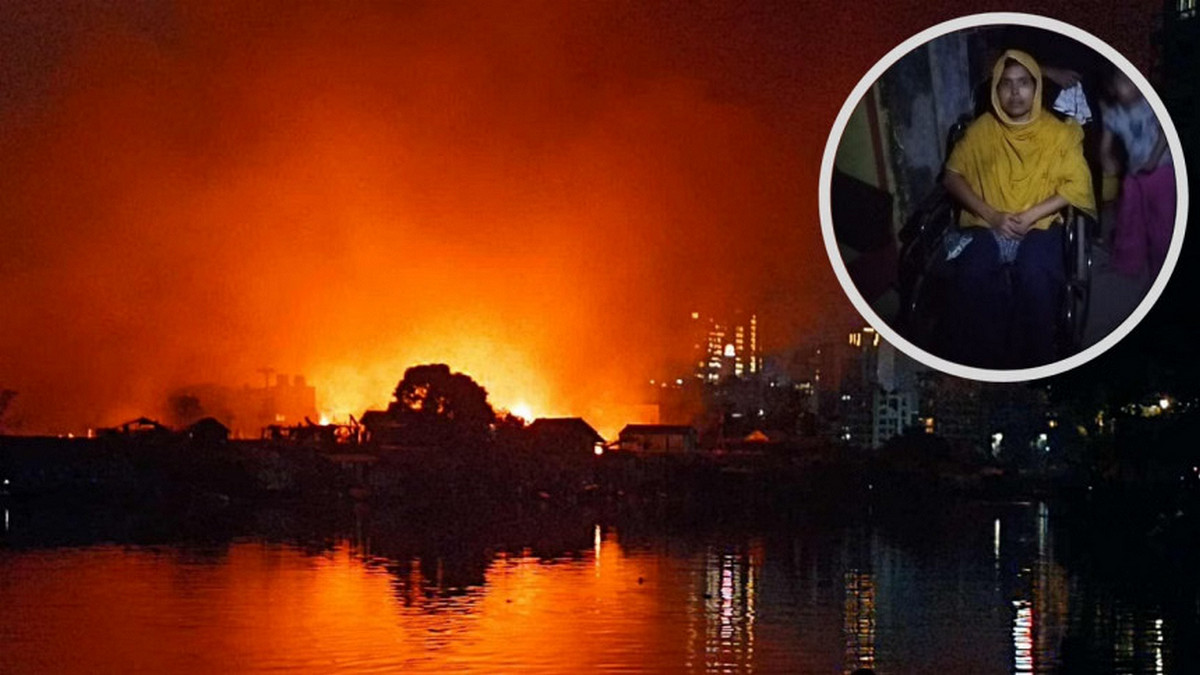 কড়াইল বস্তিতে আগুন: প্রতিবন্ধী বকুলকে বাঁচাল ১৪ বছরের কিশোর