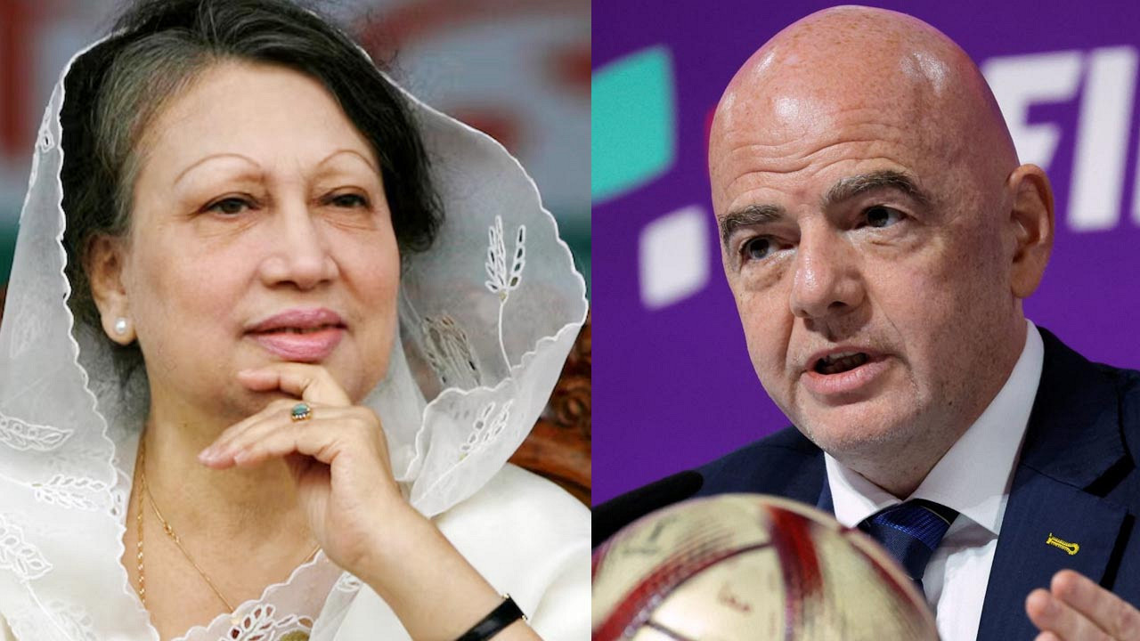 খালেদা জিয়ার মৃত্যুতে ফিফা সভাপতির শোকবার্তা