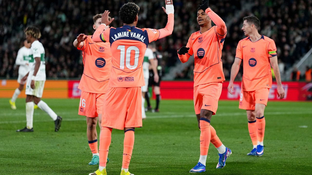 র‌্যাশফোর্ড-ইয়ামালের গোলে বার্সার দাপুটে জয়, লা লিগার শীর্ষে কাতালানরা