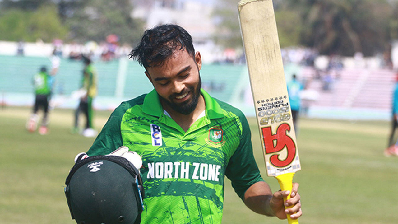 ৪ রানের আক্ষেপ হৃদয়ের, বিসিএল ফাইনালে নর্থ জোনের পুঁজি