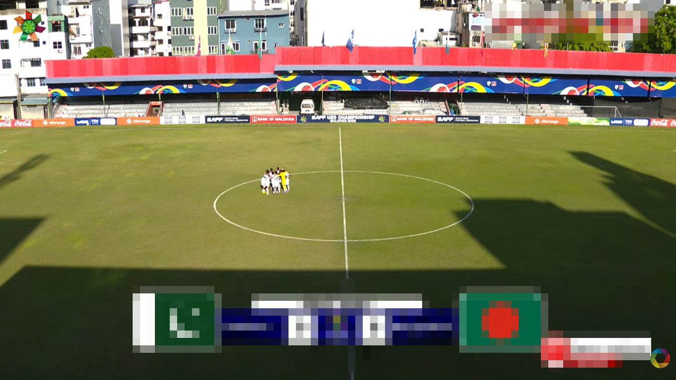 বাংলাদেশ বনাম পাকিস্তান সাফ অনূর্ধ্ব-২০ ম্যাচের প্রথমার্ধ শেষ, জানুন ফলাফল