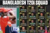 ৬ ব্যাটসম্যান, ৪ অলরাউন্ডার, ও ৪ পেসার নিয়ে আফগানিস্তানের বিপক্ষে বাংলাদেশের টি-টোয়েন্টি দল ঘোষণা