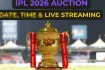 আজ আইপিএল নিলাম ২০২৬: সরাসরি Live দেখবেন যেভাবে